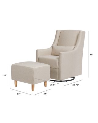Toco Swivel Glider and Ottoman