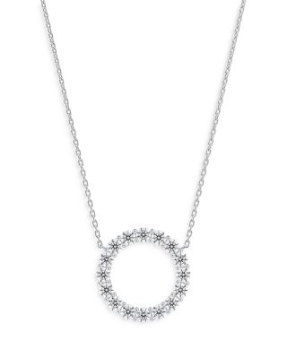 De Beers Forevermark - Diamond Circle Pendant Necklace in 18K White Gold, 0.30 ct. t.w.