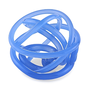 Shop Tizo Handblown Decorative Glass Knot In Blue