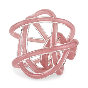 Shop Tizo Handblown Decorative Glass Knot In Pink