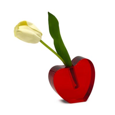 Crystal Clear Heart Shape Vase, Small