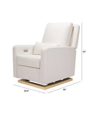 Sigi Electronic Recliner and Glider in Eco Performance Fabric with USB Port