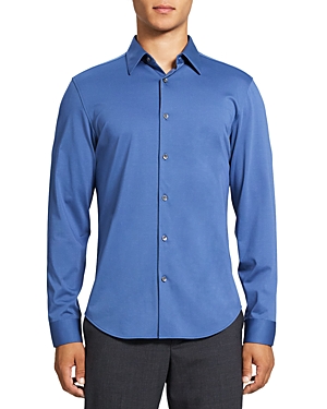 THEORY SYLVAIN STRUCTURE KNIT REGULAR FIT SHIRT