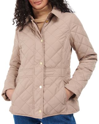 brown quilted womens jacket