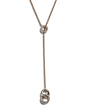 Bloomingdale's Diamond Double O Y Necklace In 14k Yellow Gold, 0.20 Ct. T.w. - 150th Anniversary Exclusive
