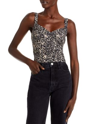 T-shirt BCBGMaxAzria Lavande à Col V Et Détails - Taille M - Comme Neuf