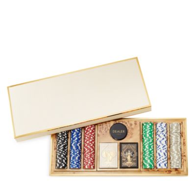 Aerin Shagreen Poker Set