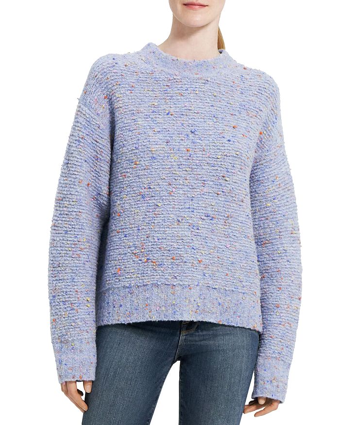 Theory Multicolored Boucle Sweater | Bloomingdale's