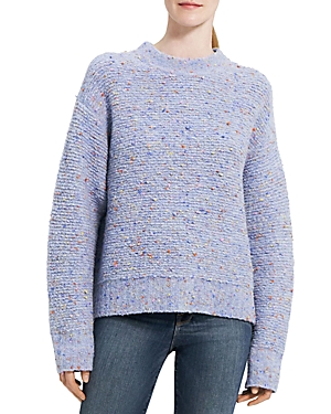 Theory Multicolored Boucle Sweater In Dahlia Multi