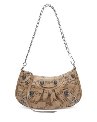 Balenciaga Le Cagole Mini Bag with Chain BB Monogram Coated Canvas