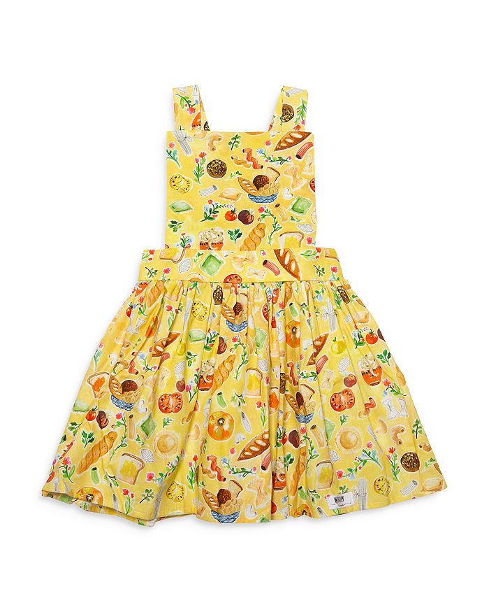 Little Kid Baby Girls Bread Print Pinafore Dress Bloomingdales Clothing Dresses Printed Dresses 