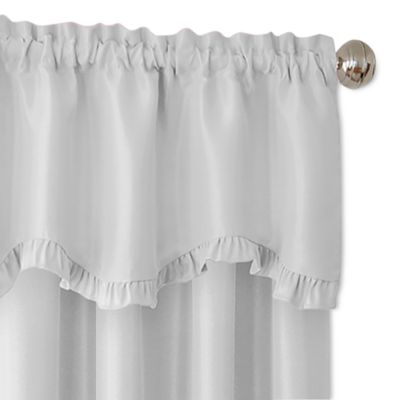 Adaline Nursery and Kids Ruffled Window Valance, 15" x 52"