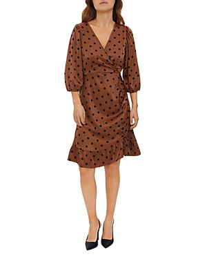 Vero Moda Essi Faux Wrap Dress In Aztec Aop