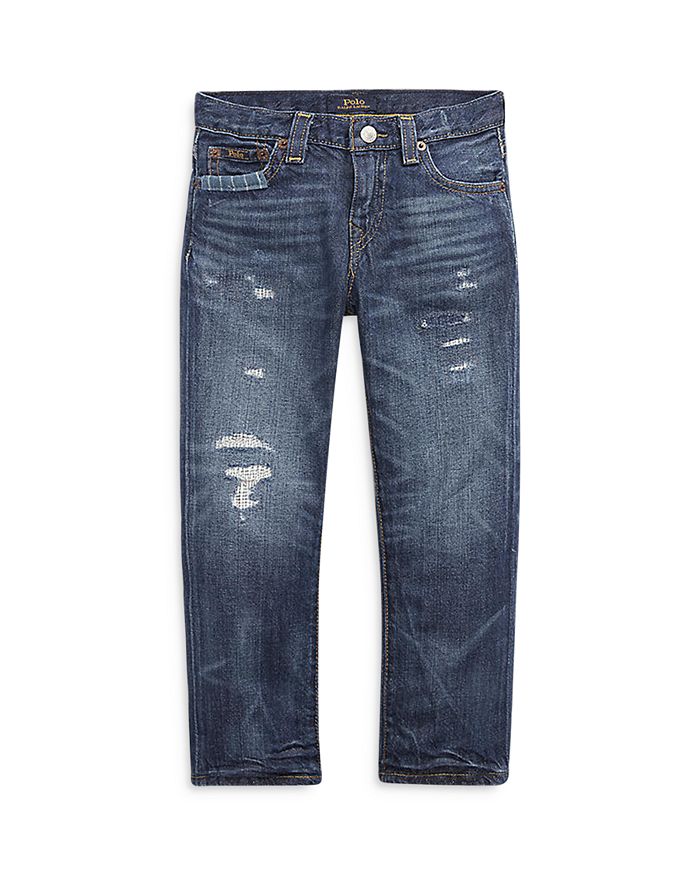 Ralph Lauren Boys' Hampton Straight Distressed Jeans - Little Kid ...