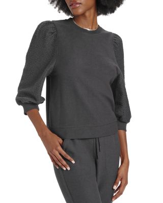 Splendid - Evelyn Terry Puff Sleeve Sweatshirt