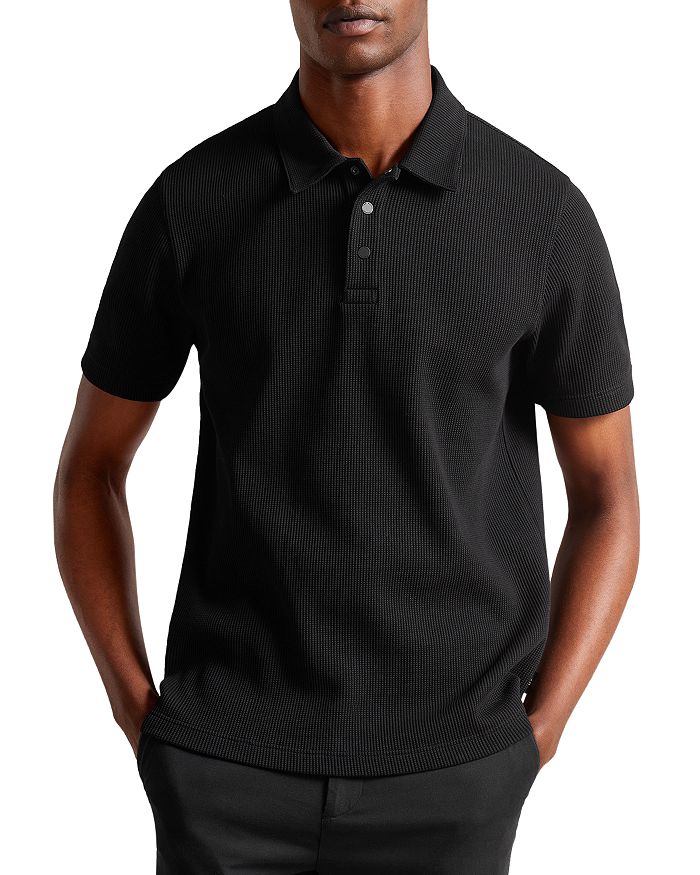 Ted Baker Bute Waffle Knit Regular Fit Polo Shirt | Bloomingdale's