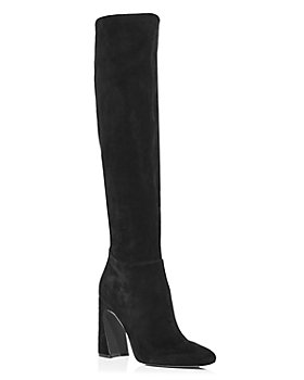 AQUA - Women's Carie Square Toe High Heel Tall Boots - 100% Exclusive