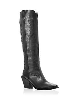 AQUA - Women's Ace Snip Toe High Heel Western Boots - 100% Exclusive