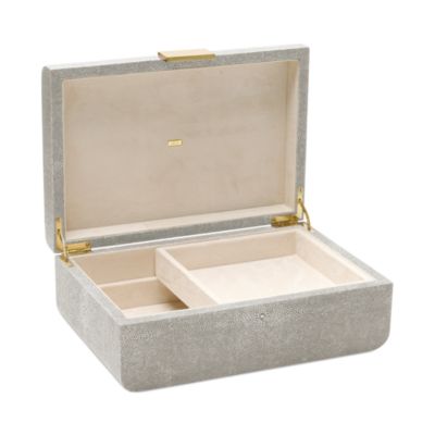 Modern Shagreen Large Jewelry Box