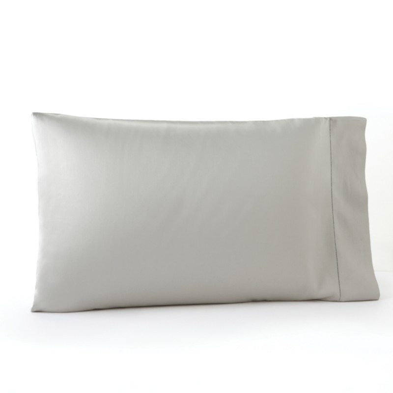Sferra Giotto Sateen Standard Pillowcase, Pair in Grey