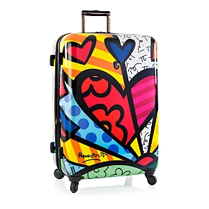 Shop Heys Britto A New Day Printed Hard-side Spinner Suitcase In Pattern Multi