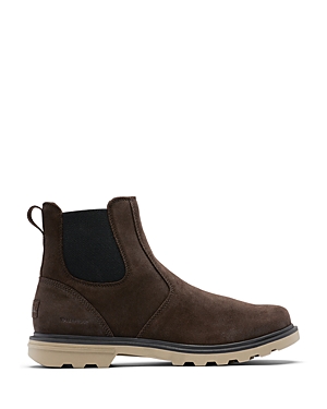 Shop Sorel Men's Carson Waterproof Pull On Chelsea Boots In Brown
