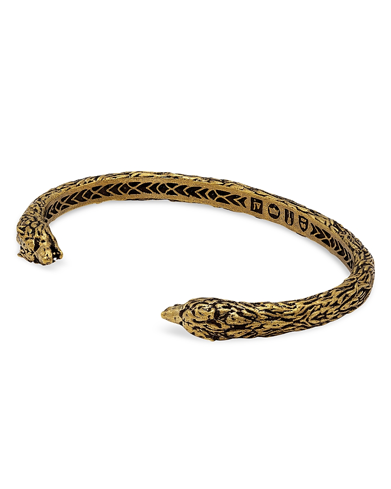 John Varvatos Men's Brass Wolf Head Cuff Bracelet