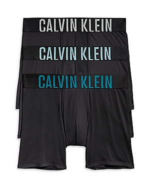 Calvin Klein Intense Power Boxer Briefs, Pack Of 3 In Black- Ocean Mist Gray/ Tourmaline/deep Lake