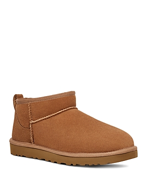 Shop Ugg Men's Classic Ultra Mini Pull On Boots In Chestnut