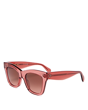 Celine Bold 3 Dots 50mm Small Gradient Butterfly Sunglasses In Pink/brown Gradient