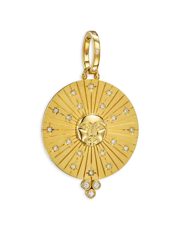 Temple St. Clair 18K Yellow Gold Celestial Diamond Pendant Bloomingdale's