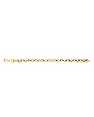 Roberto Coin 18k Yellow Gold Designer Gold Polished Oval Link Chain Bracelet