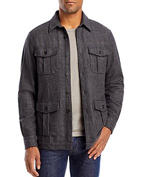 Boglioli - Sahariana Wool Glen Plaid Shirt Jacket