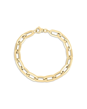 Roberto Coin 18K Yellow Gold Designer Gold Oval Link Chain Bracelet