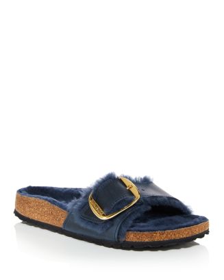 Birkenstock Women's Madrid Shearling Lined Slide Sandals - Main Image