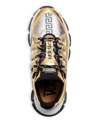 スニーカー VERSACE GRECA SEQUINED SNEAKERS Versace Men's Trigreca Glitter Low Top Sneakers | Bloomingdale's