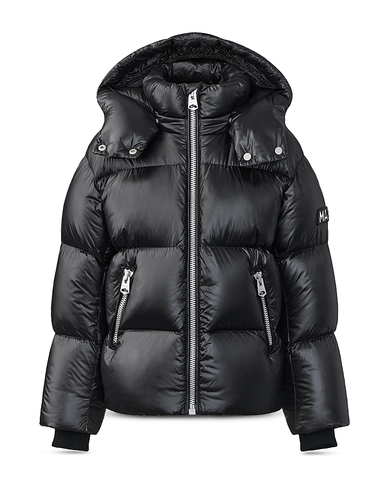 Mackage Jesse Short Down Puffer Coat In Navy