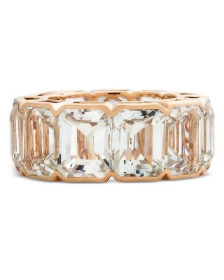 PIRANESI - 18K Rose Gold Pietra White Topaz Eternity Ring