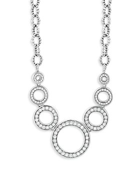 LAGOS - Sterling Silver Caviar Spark Diamond Multi Circle Statement Necklace, 18"