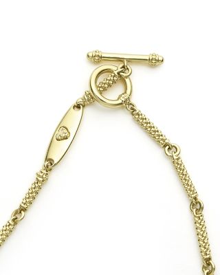 18K Gold Signature Caviar Beaded Link Bracelet