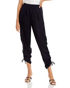 Cinq À Sept Cinq A Sept Ivette Cargo Crop Pants In Navy