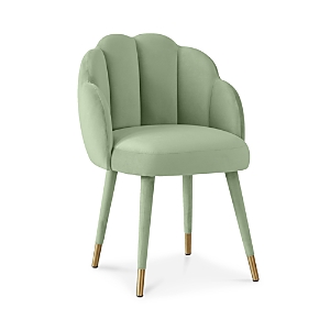 Shop Tov Furniture Gardenia Velvet Dining Chair In Green