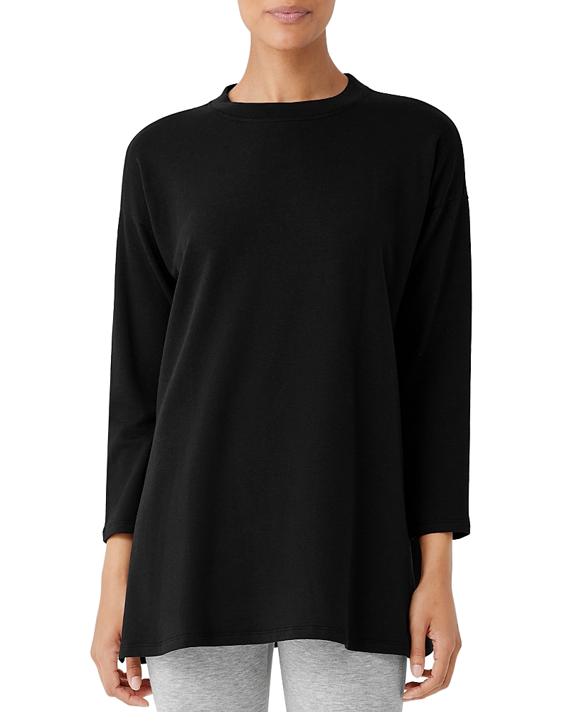 EILEEN FISHER CREWNECK BOXY TUNIC