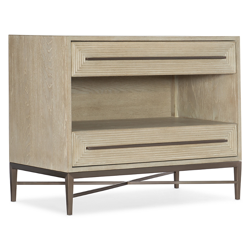 Hooker Furniture Cascade Two-drawer Nightstand In Taupe
