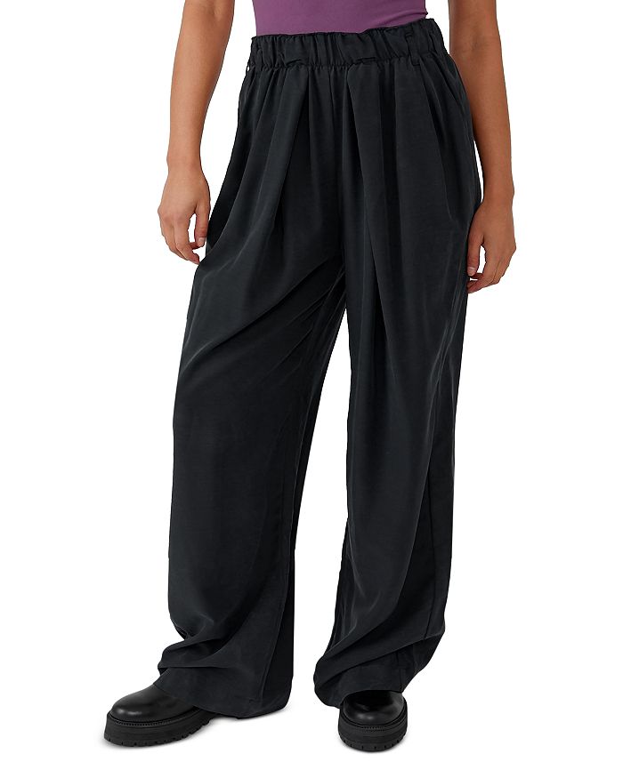 Free People Nothin' to Say Pleated Wide Leg Pants