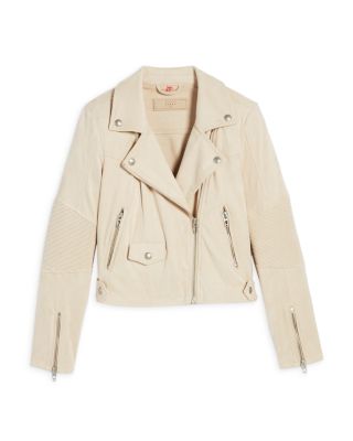 White Leather Jacket - Bloomingdale's