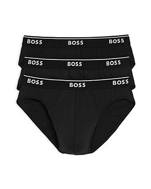 Hugo Boss Classic Cotton Briefs, Pack Of 3 In Black