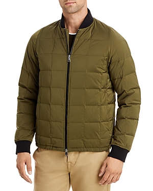Theory Varet Quilted Bomber Jacket In Olive Branch