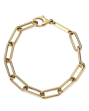 Zoe Chicco 14K Yellow Gold Heavy Metal Large Paperclip Link Bracelet
