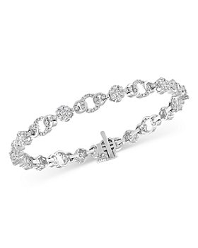 Bloomingdale's - Diamond Interlocking Bracelet in 14K White Gold, 2.50 ct. t.w. - 100% Exclusive